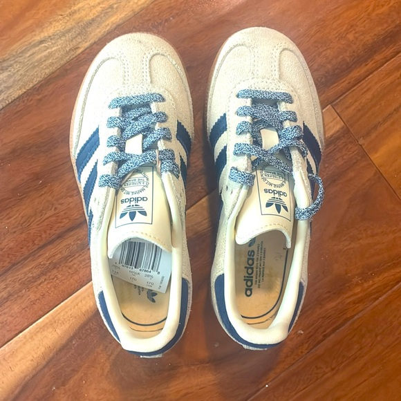 Adidas Kids Samba Sneakers - Navy and White - Picture 2 of 2